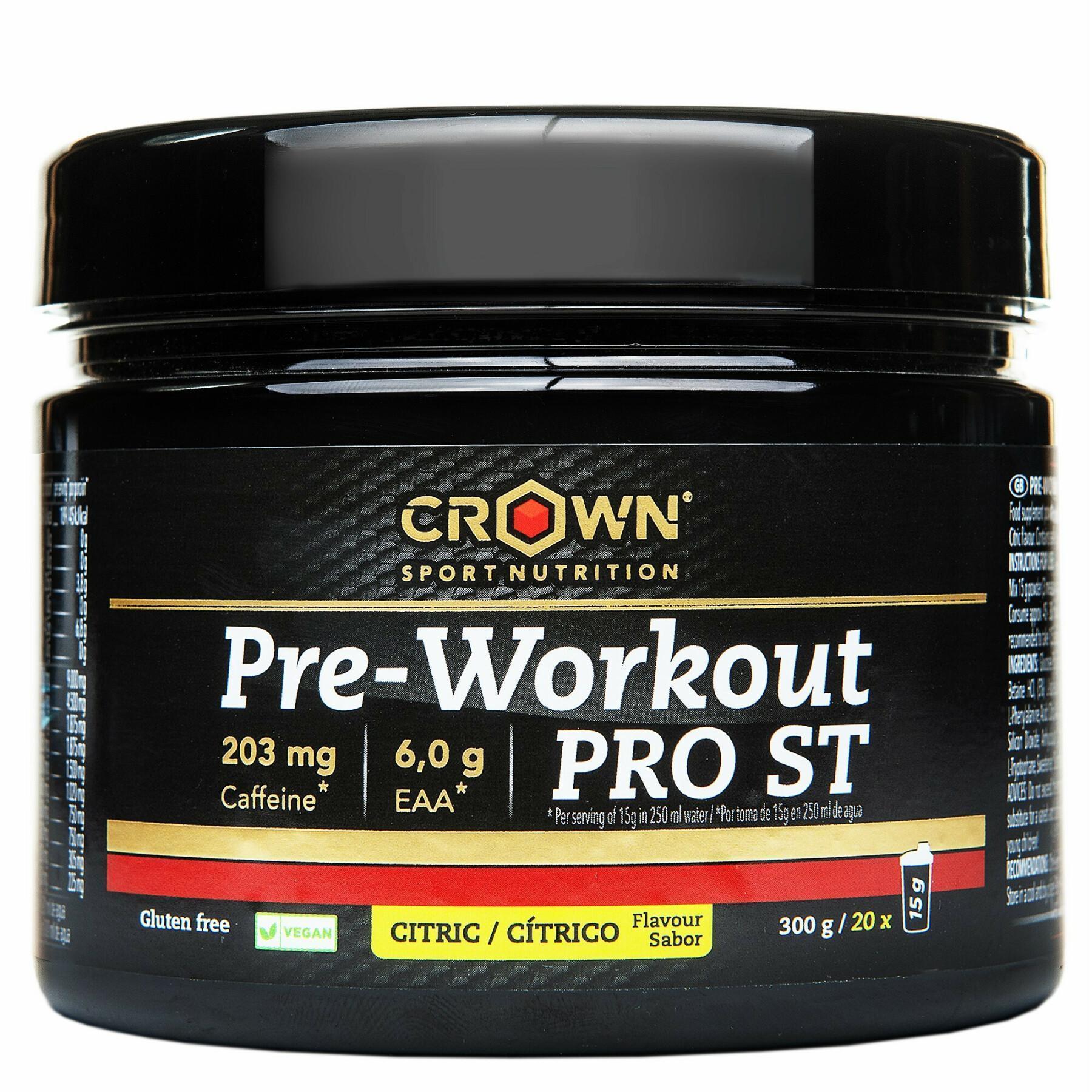 Energiedrank Crown Sport Nutrition Pre-Workout Pro St - citrique - 300 g