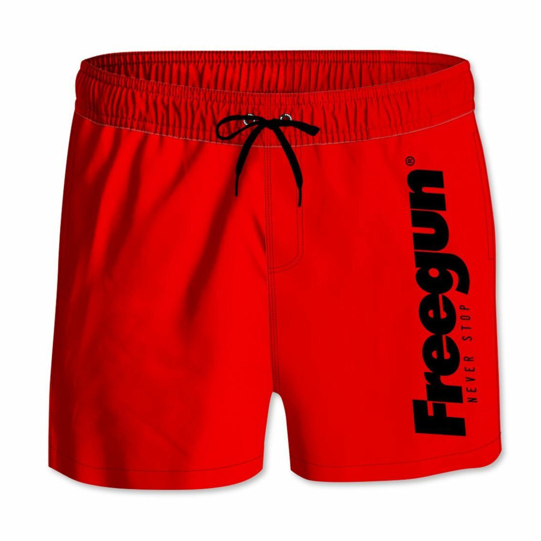 Korte zwemshorts met elastiek in de taille voor kinderen Freegun
