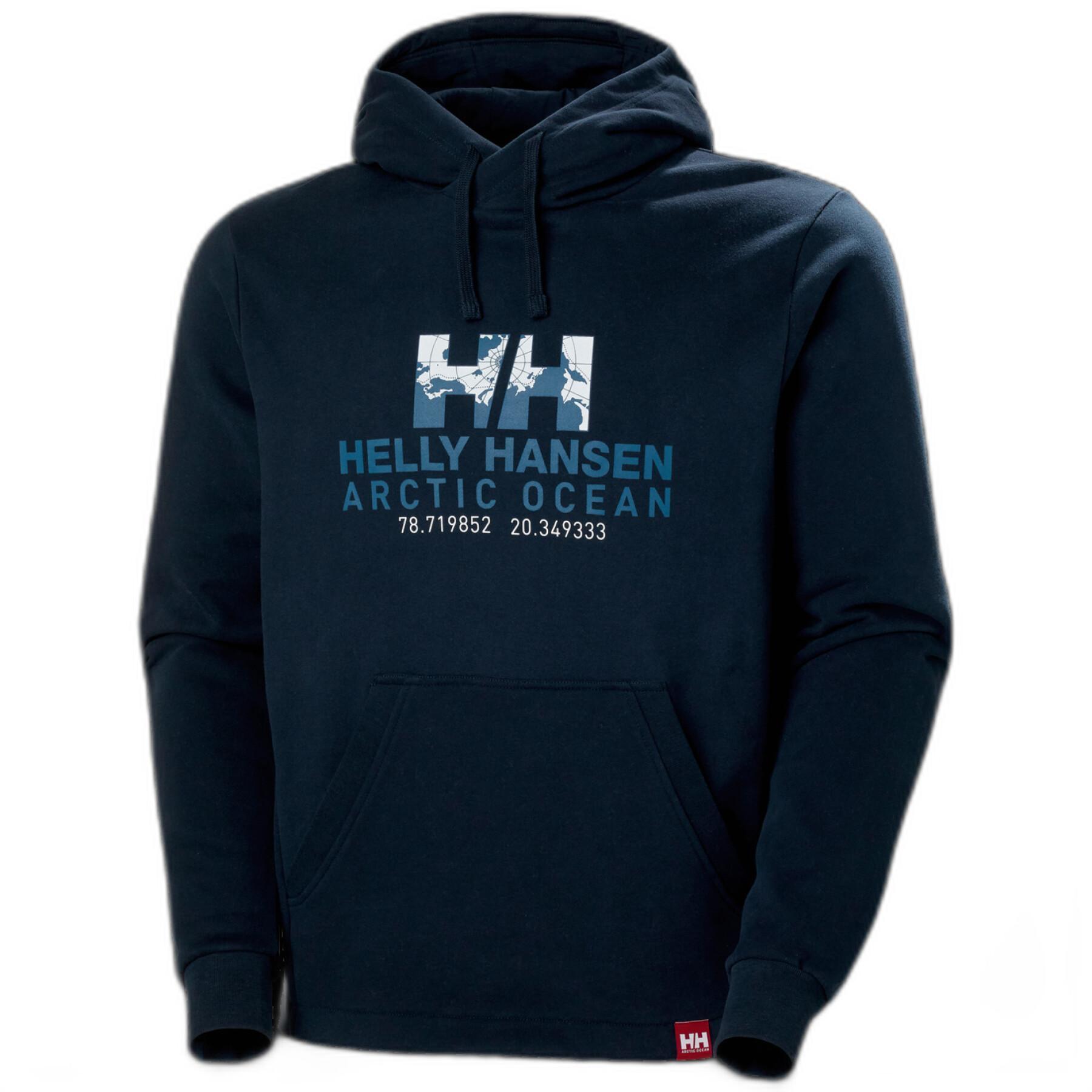 Hooded sweatshirt Helly Hansen arctic ocean