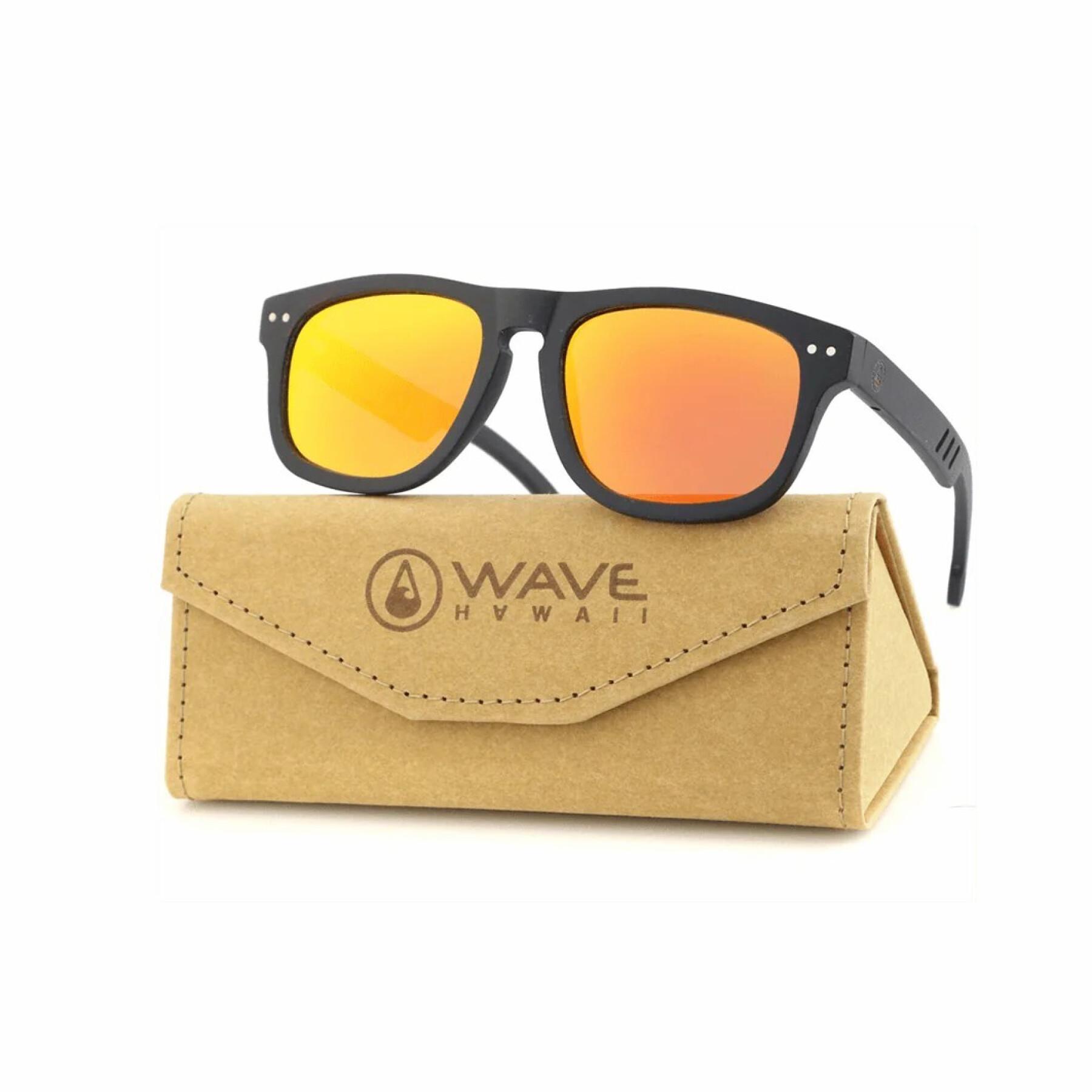 harde zonnebrilkoffer vouwdoos Wave Hawaii Cellulose