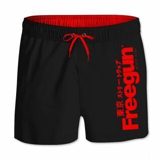 Korte zwemshorts met elastische tailleband Freegun Logo