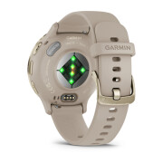 Connected horloge van roestvrij staal met siliconen kast en band Garmin Venu® 3S